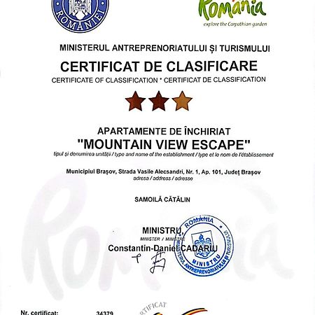 Apartmán Mountain View Escape Brašov Exteriér fotografie