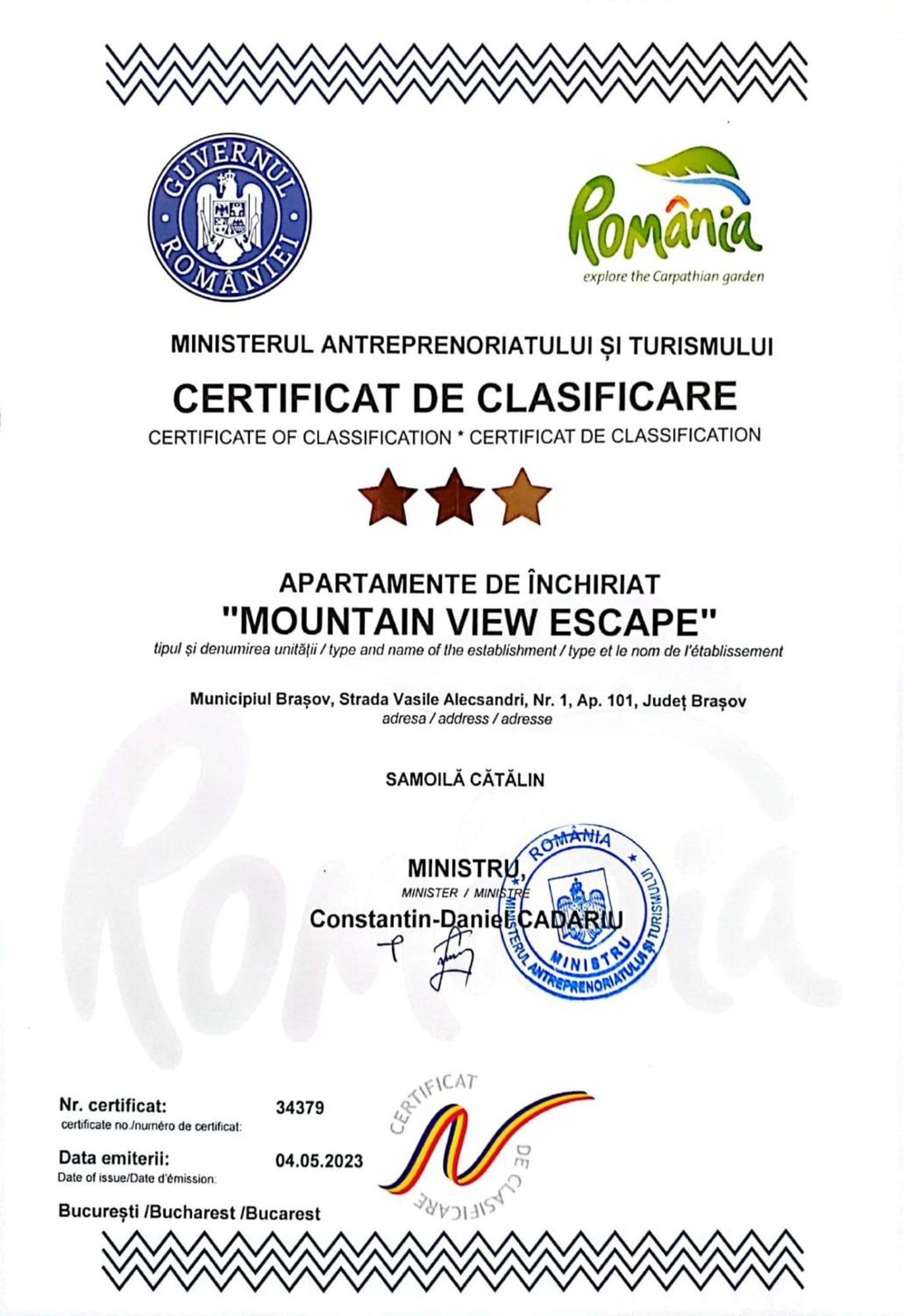 Apartmán Mountain View Escape Brašov Exteriér fotografie